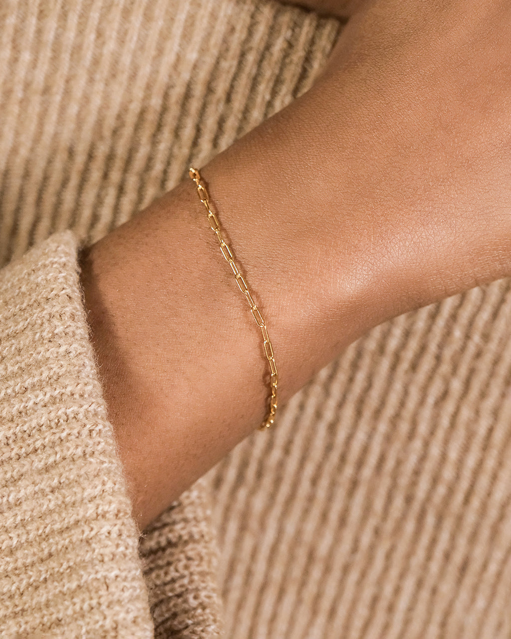 Sterling Silver Paperclip Chain Bracelet