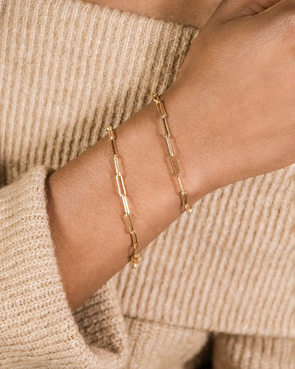 Sterling Silver Paperclip Chain Bracelet