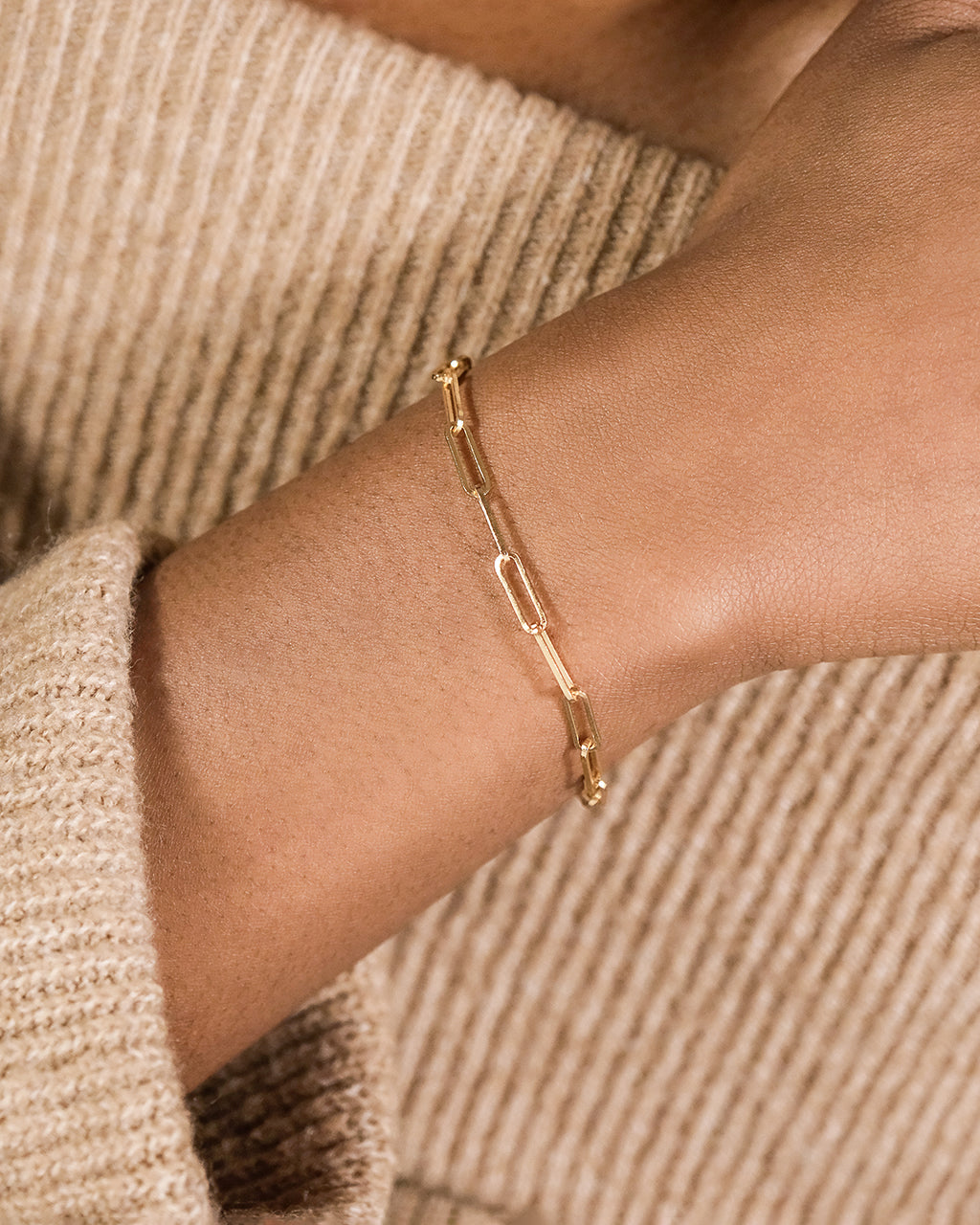 Sterling Silver Paperclip Chain Bracelet