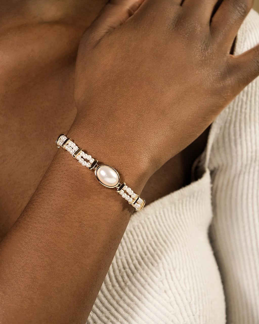 Faela Pearl Watch Band Bracelet