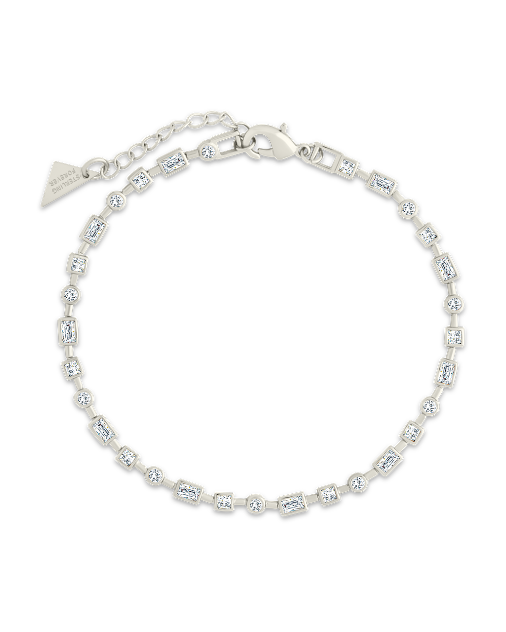 Camden CZ Staggered Tennis Bracelet
