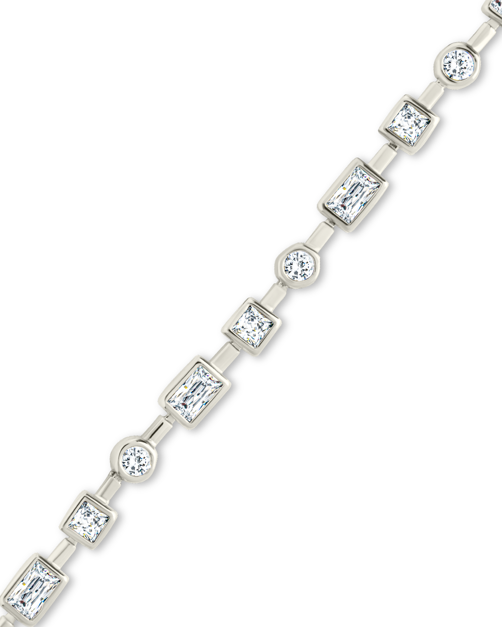Camden CZ Staggered Tennis Bracelet
