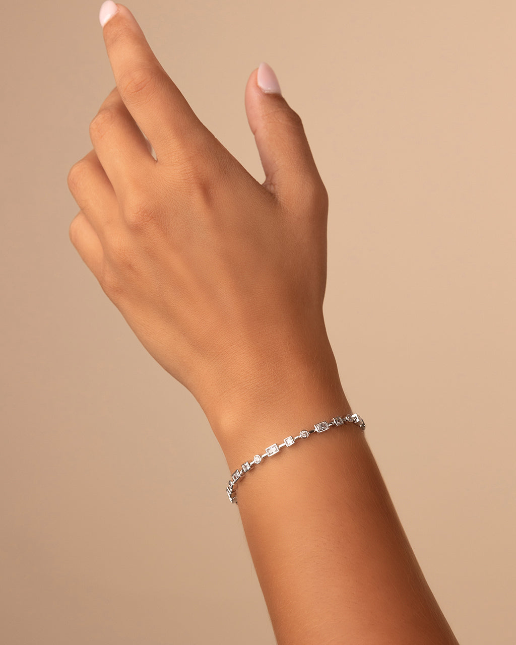 Camden CZ Staggered Tennis Bracelet