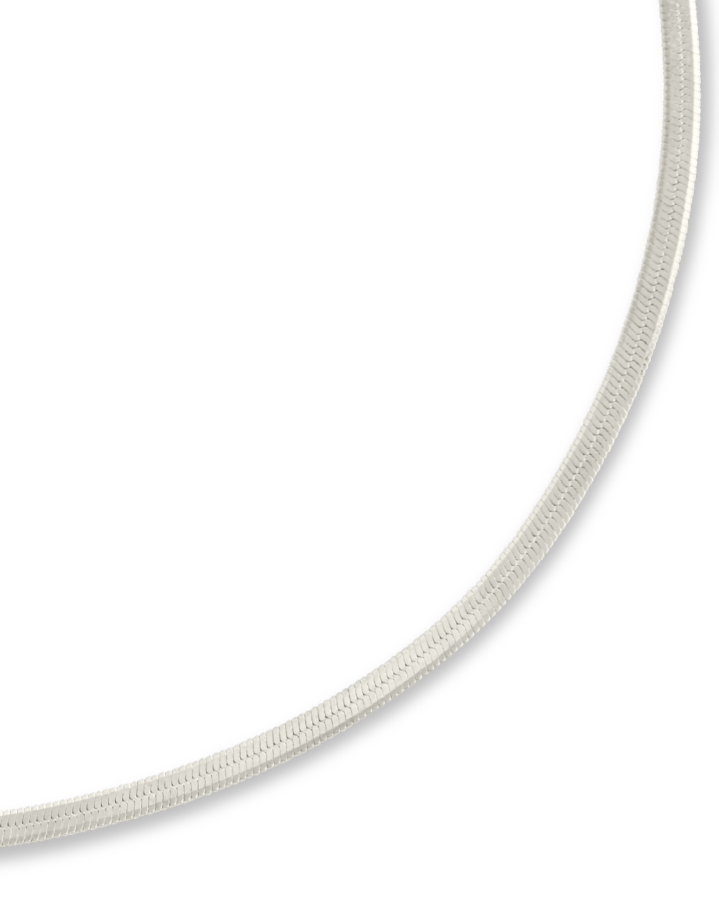 Sterling Silver Herringbone Chain Bracelet