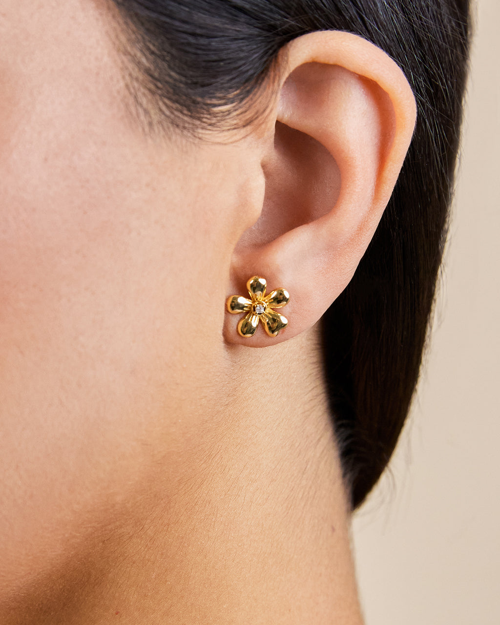Jocelyn CZ Micro Flower Stud Earrings