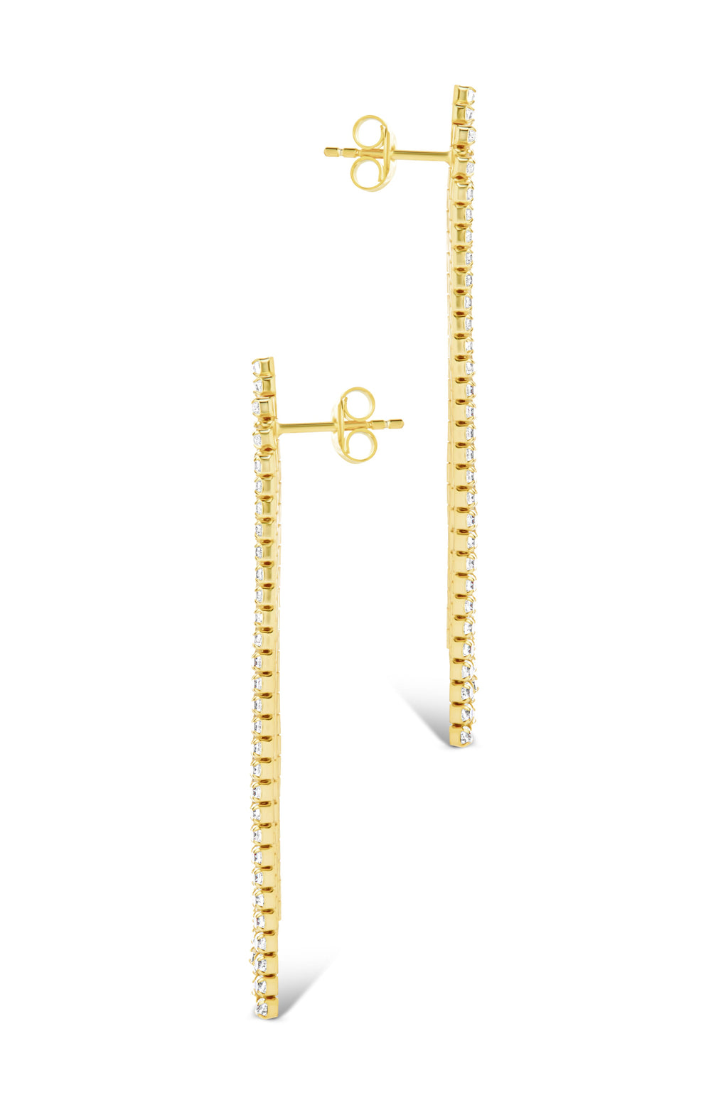 Clara CZ Dangle Stud Earrings