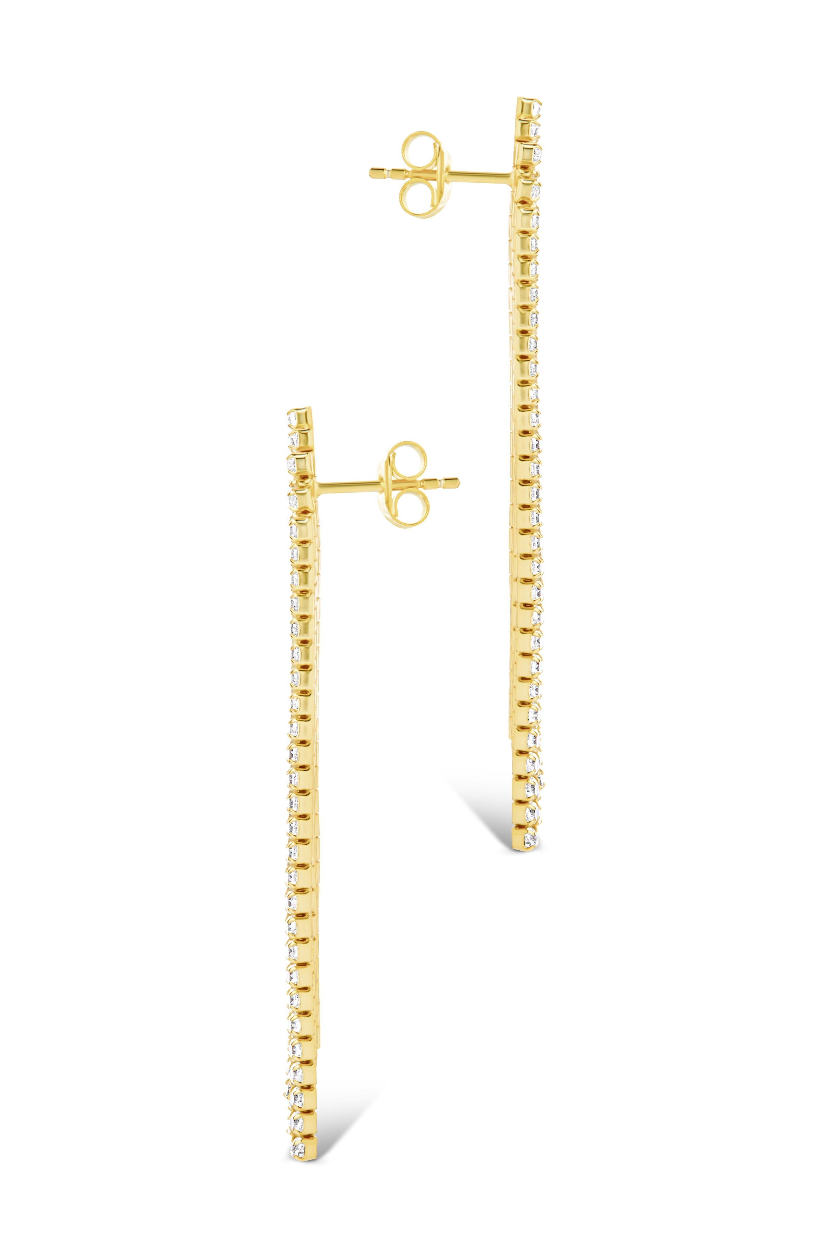 Clara CZ Dangle Stud Earrings