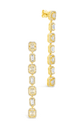 Nancy CZ Drop Stud Earrings