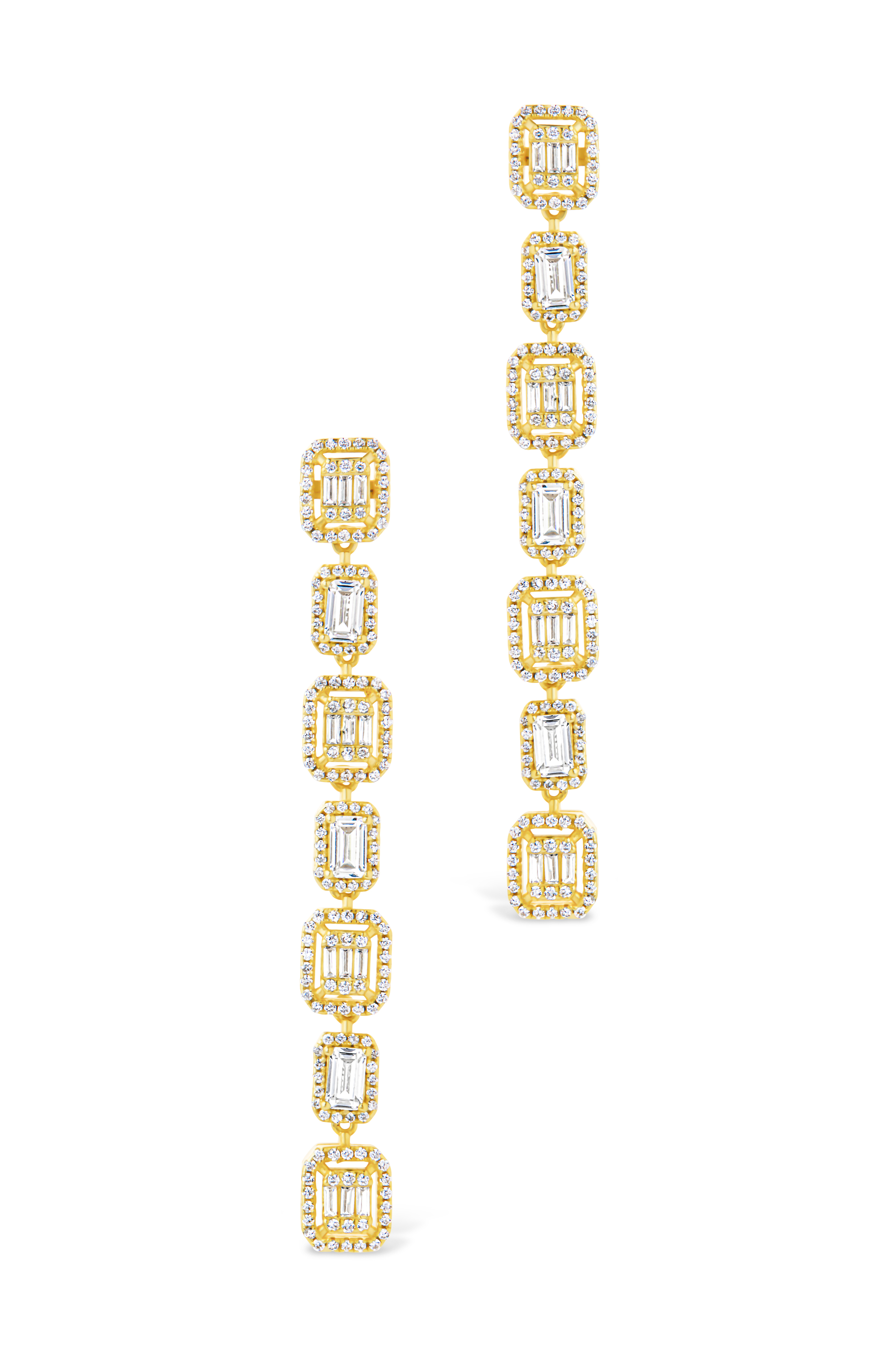 Nancy CZ Drop Stud Earrings