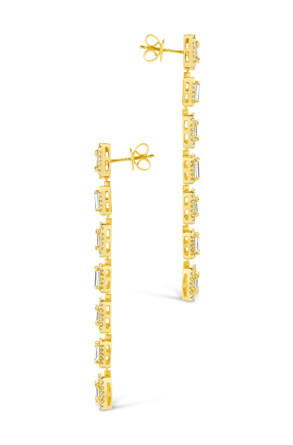 Nancy CZ Drop Stud Earrings