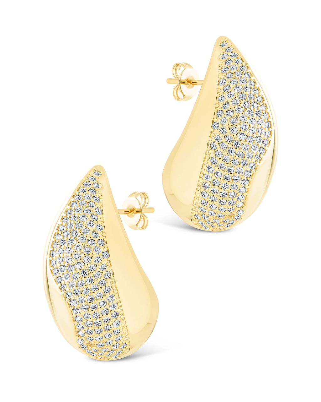 Rhodes CZ Drop Statement Studs