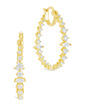 Aaliyah CZ Hoop Earrings