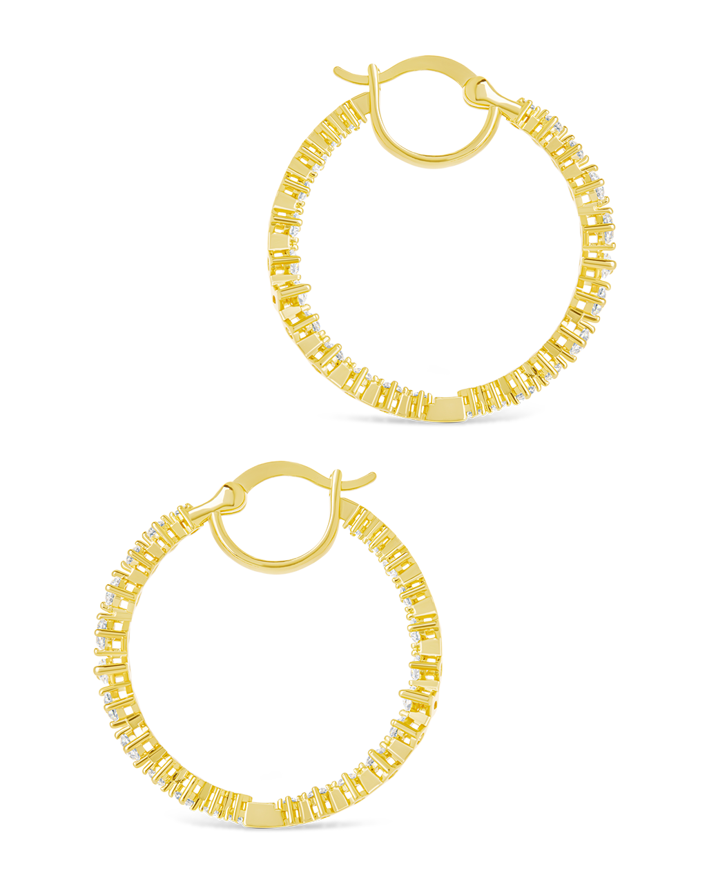 Aaliyah CZ Hoop Earrings