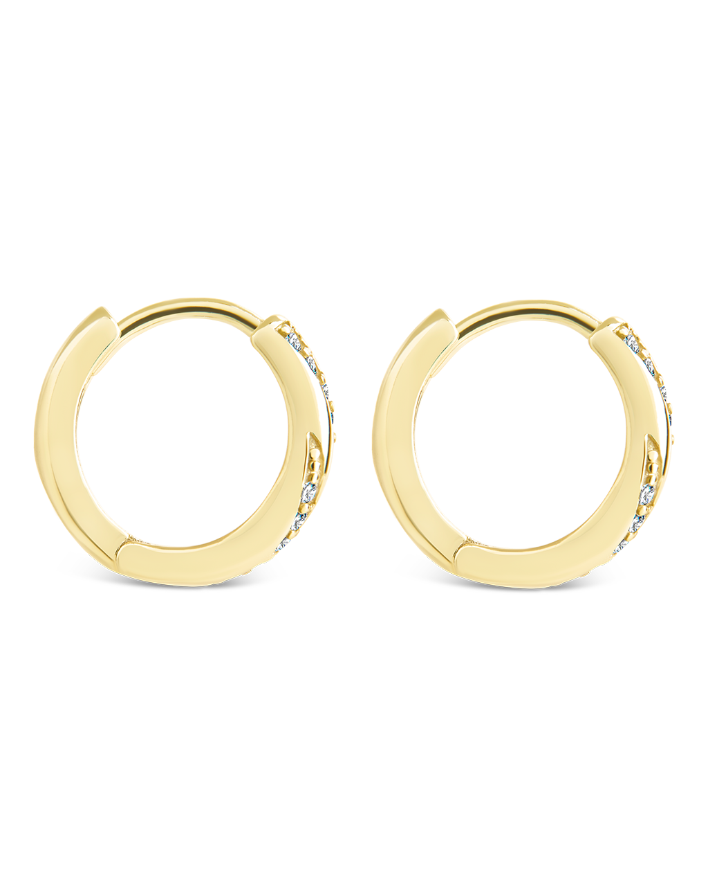 Sterling Silver Adelise Micro Hoops