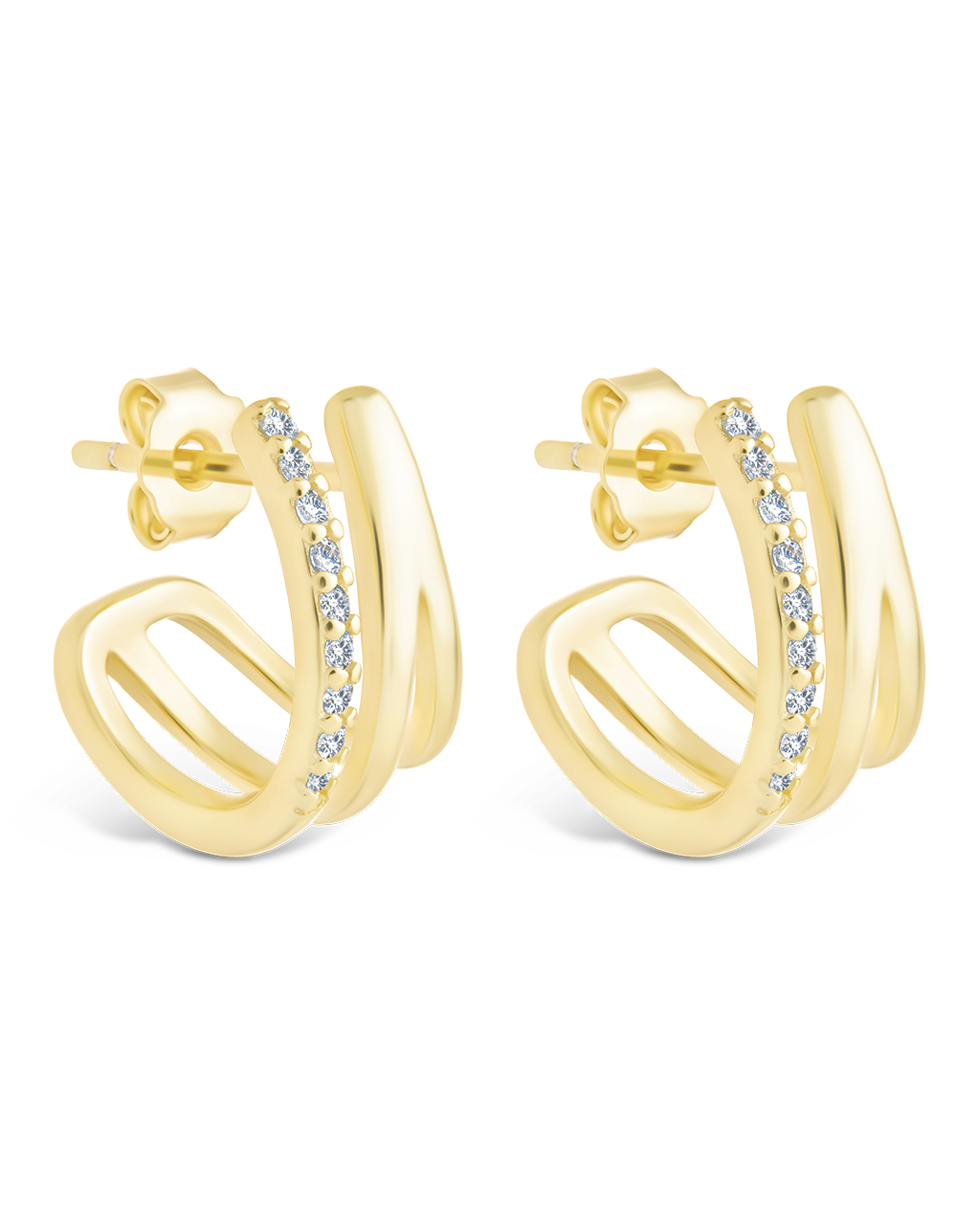 Sterling Silver Harlowe Claw Studs