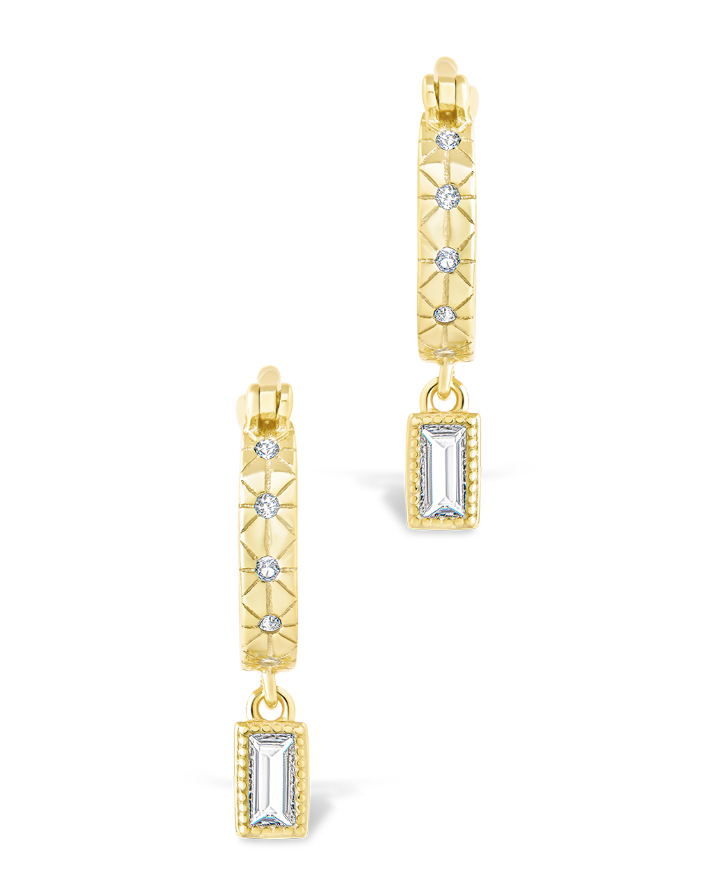 Sterling Silver Oaklyn Micro Hoops