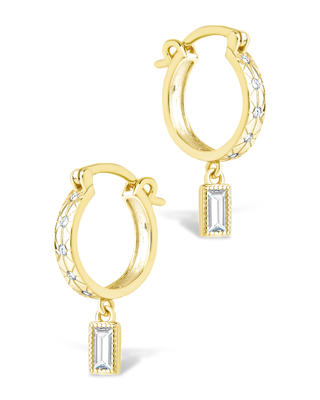 Sterling Silver Oaklyn Micro Hoops