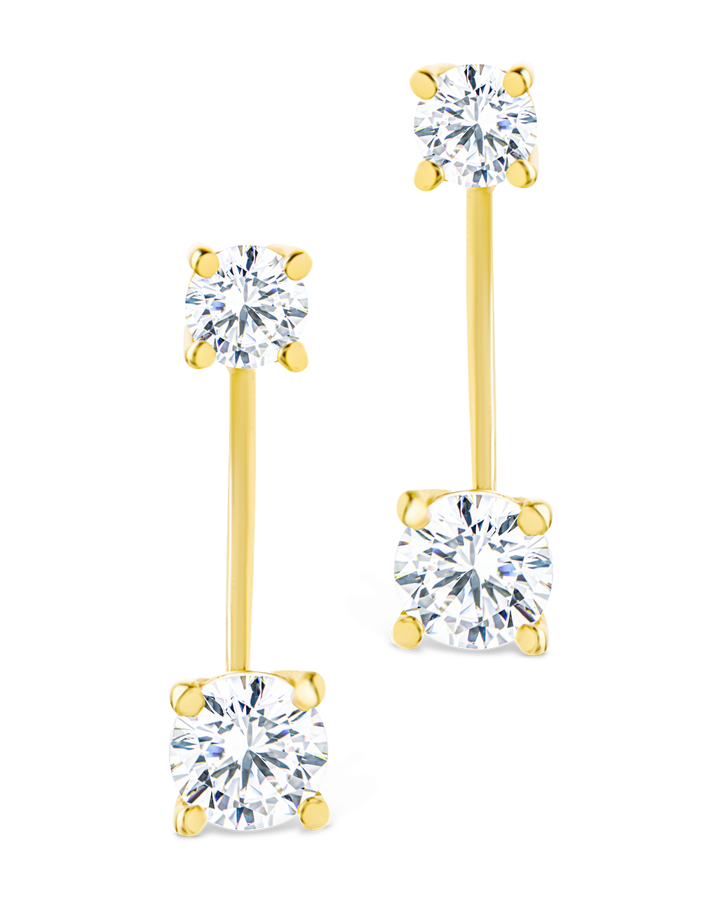 Sterling Silver Brilliant Cut Duo Jackets