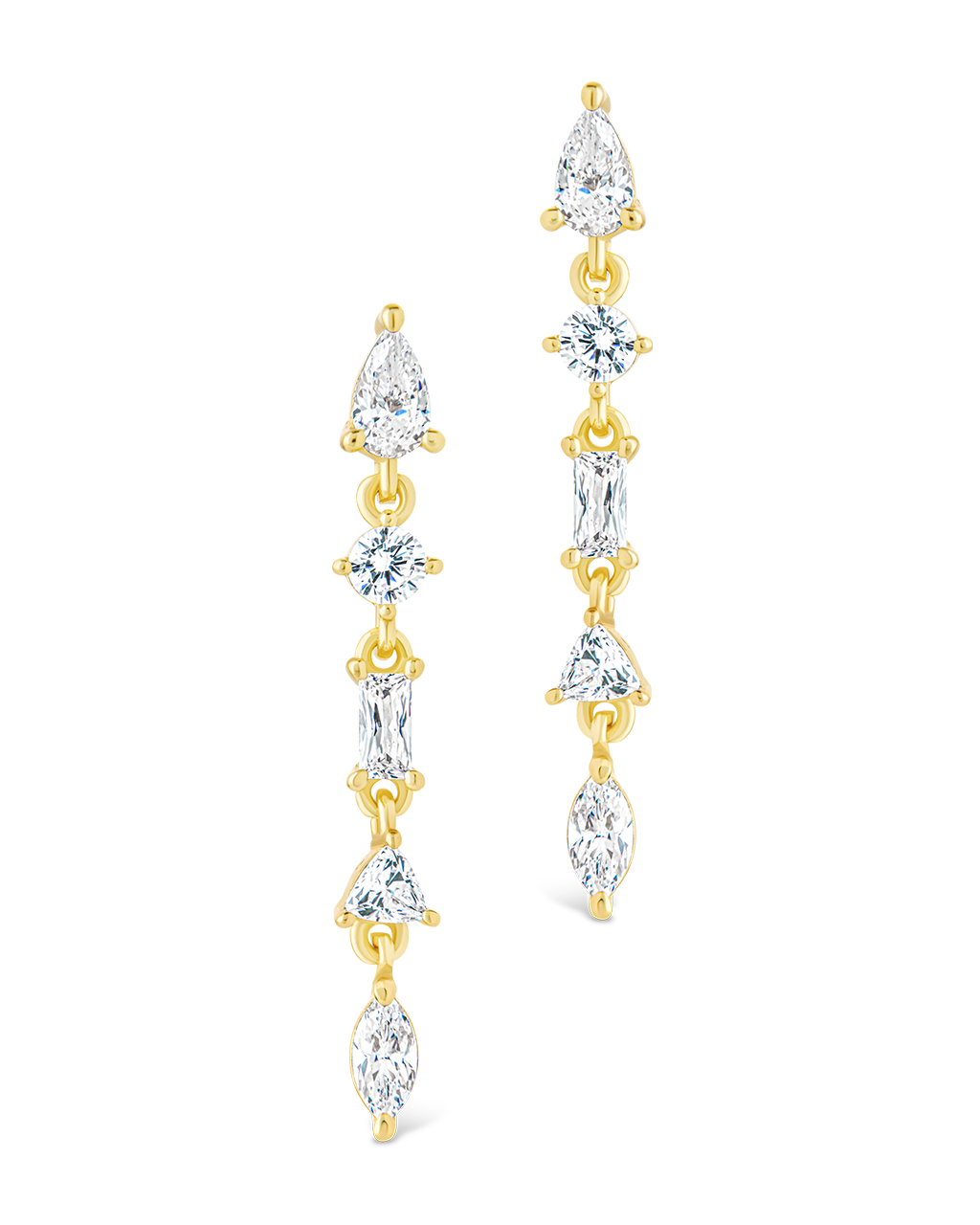 Sterling Silver Jacinda CZ Dangle Earrings