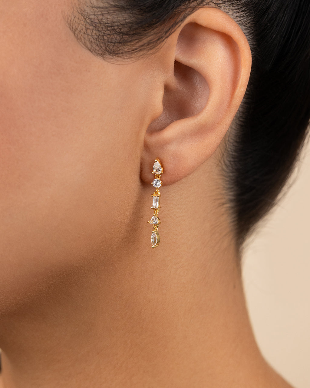 Sterling Silver Jacinda CZ Dangle Earrings