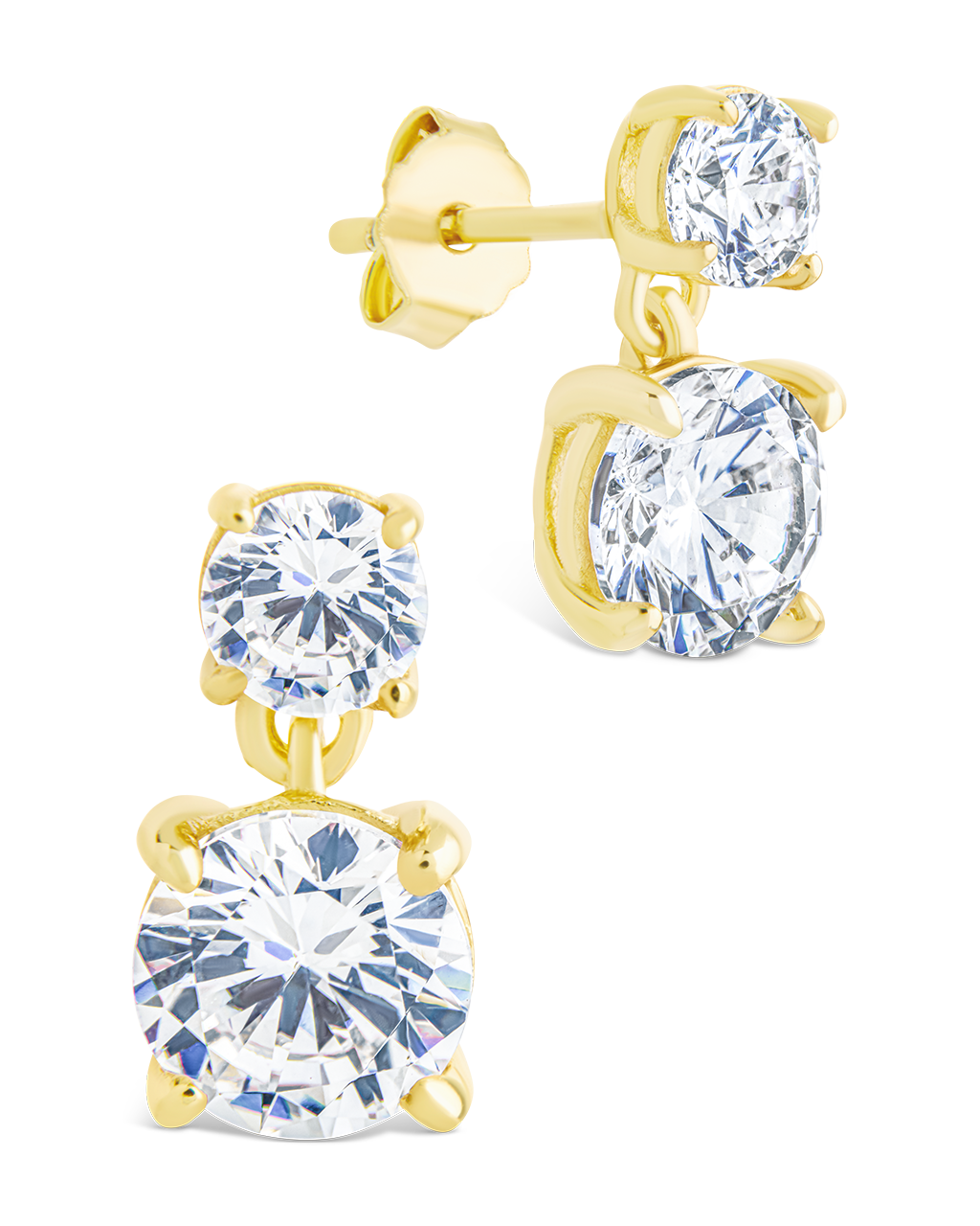 Sterling Silver Galatea Brilliant Cut CZ Studs