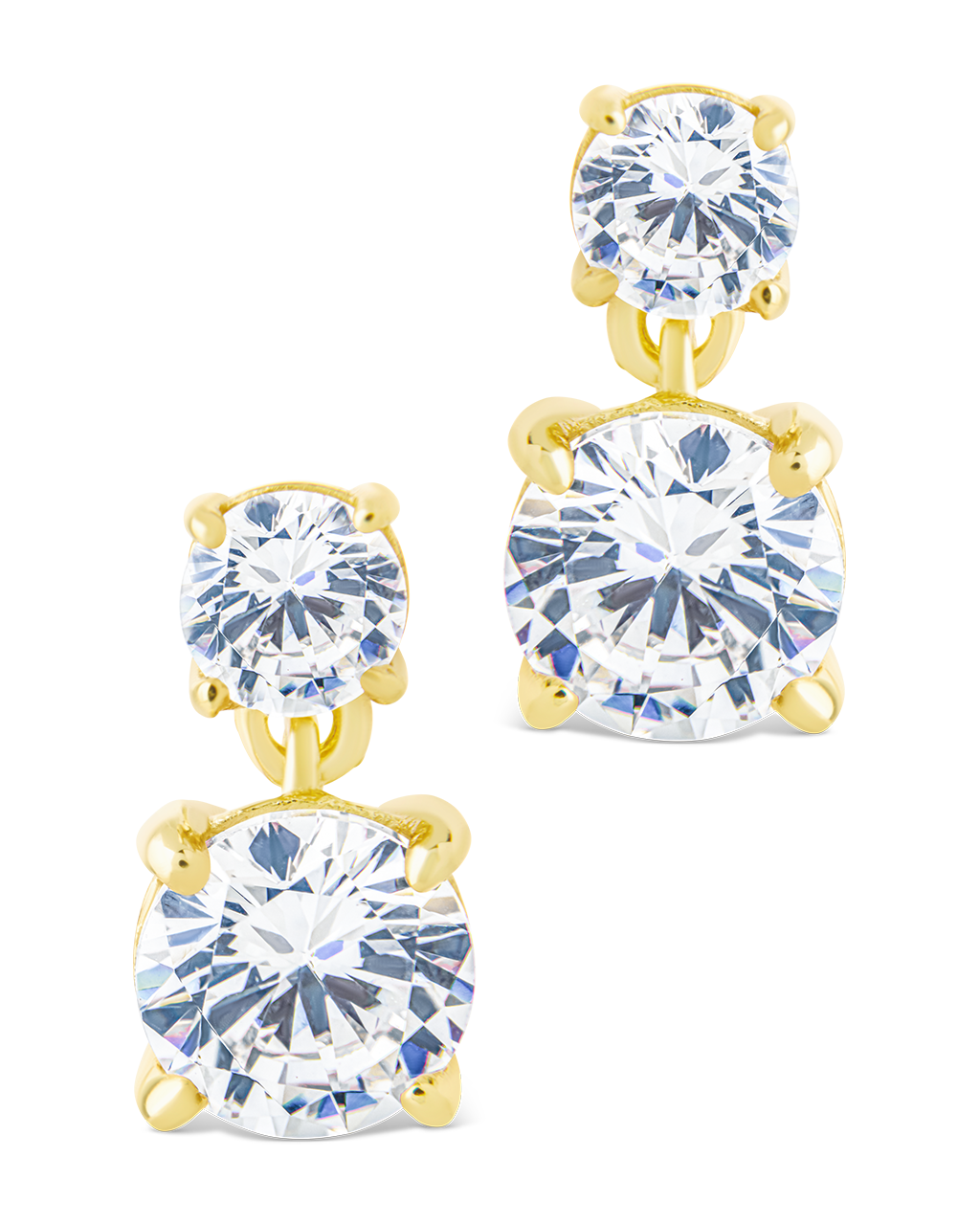 Sterling Silver Galatea Brilliant Cut CZ Studs