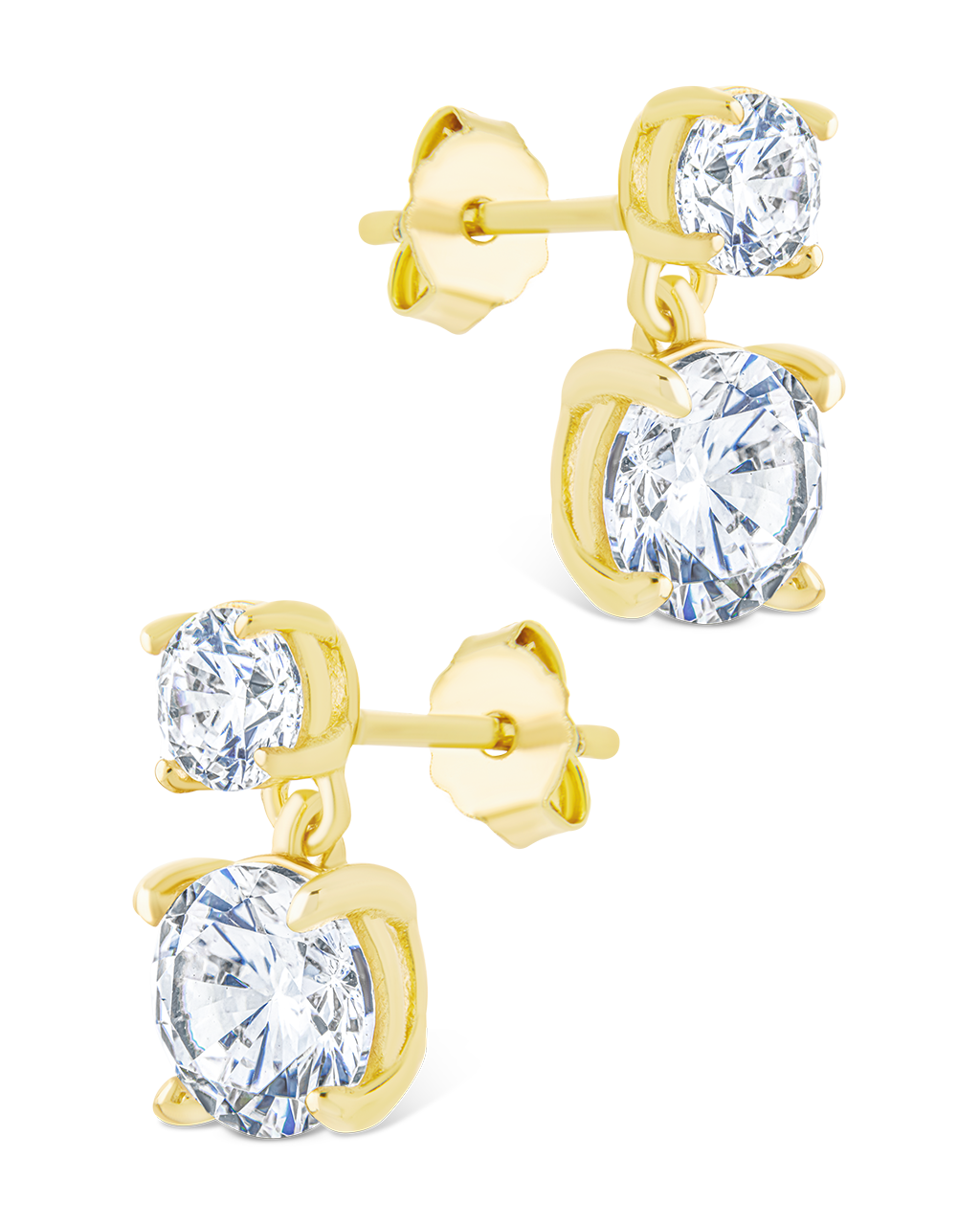 Sterling Silver Galatea Brilliant Cut CZ Studs