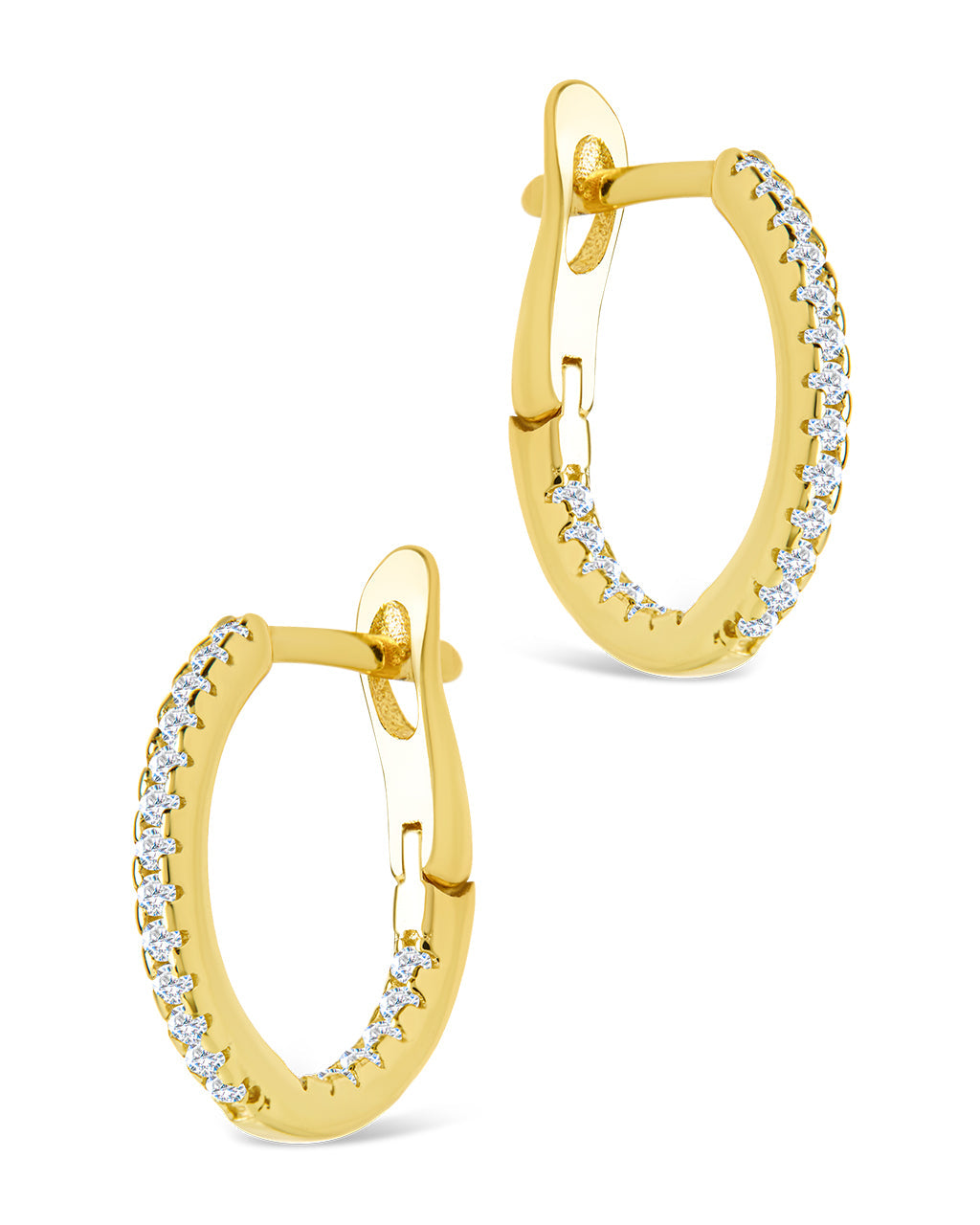 Sterling Silver Lilia CZ Infinity Hoops