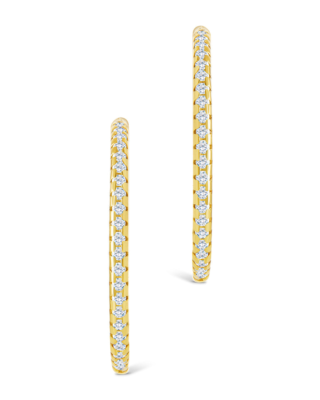 Sterling Silver Lilia CZ Infinity Hoops