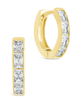 Anwen Emerald Cut CZ Hoops