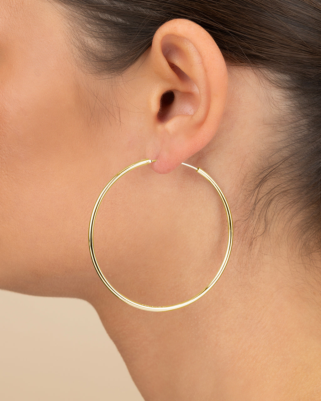 2.7" Infinity Hoop Earrings
