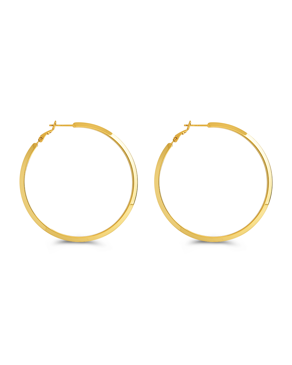 Leona Polished Hoop Earrings