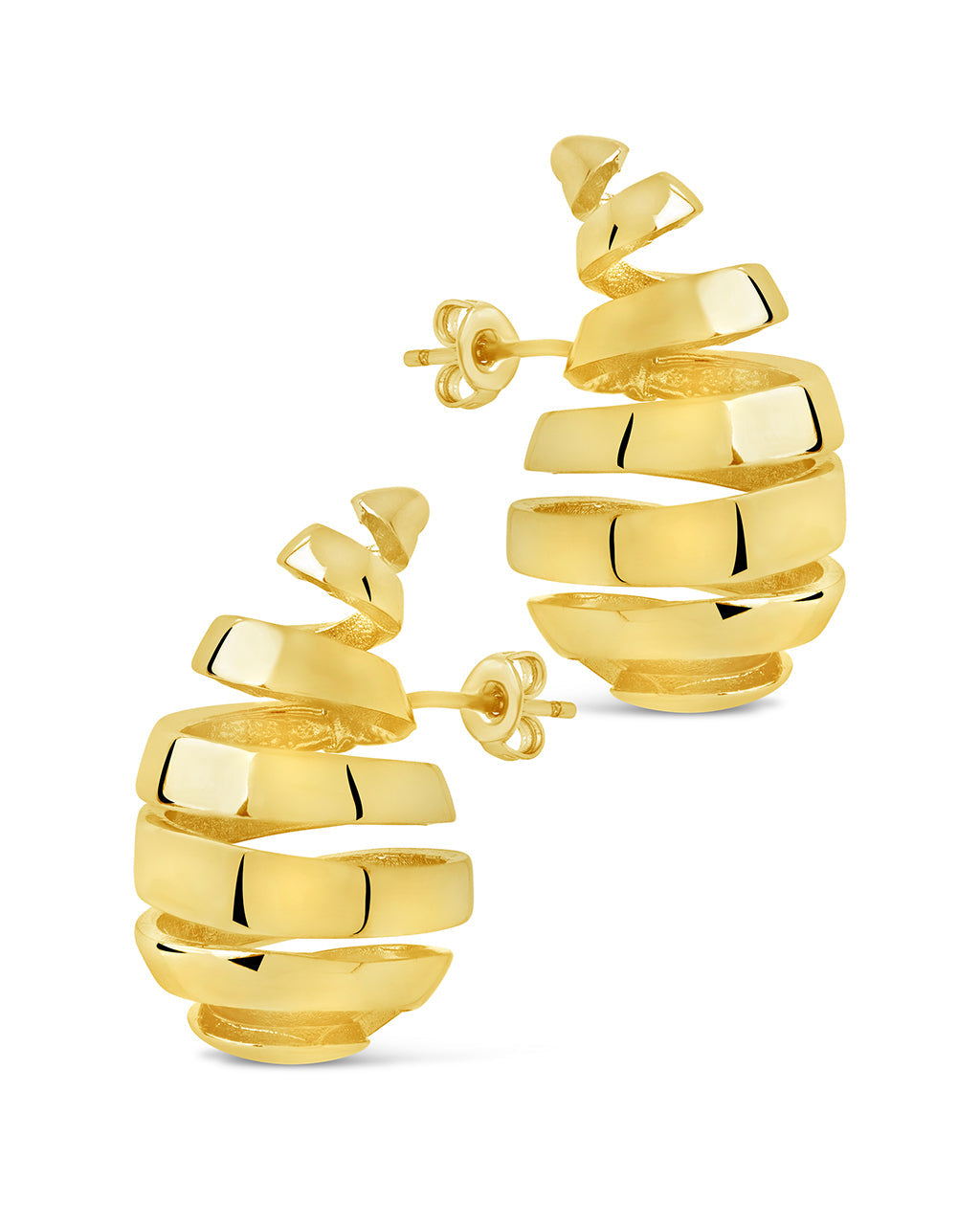 Margot Ribbed Stud Earrings