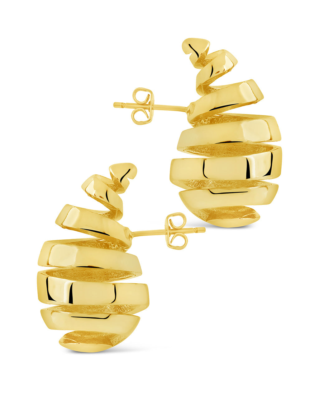 Margot Ribbed Stud Earrings