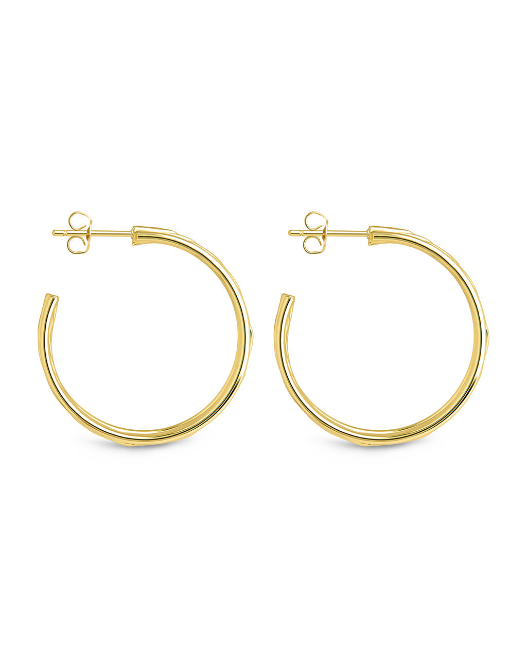 Corinne Textured Braided Hoop Earrings