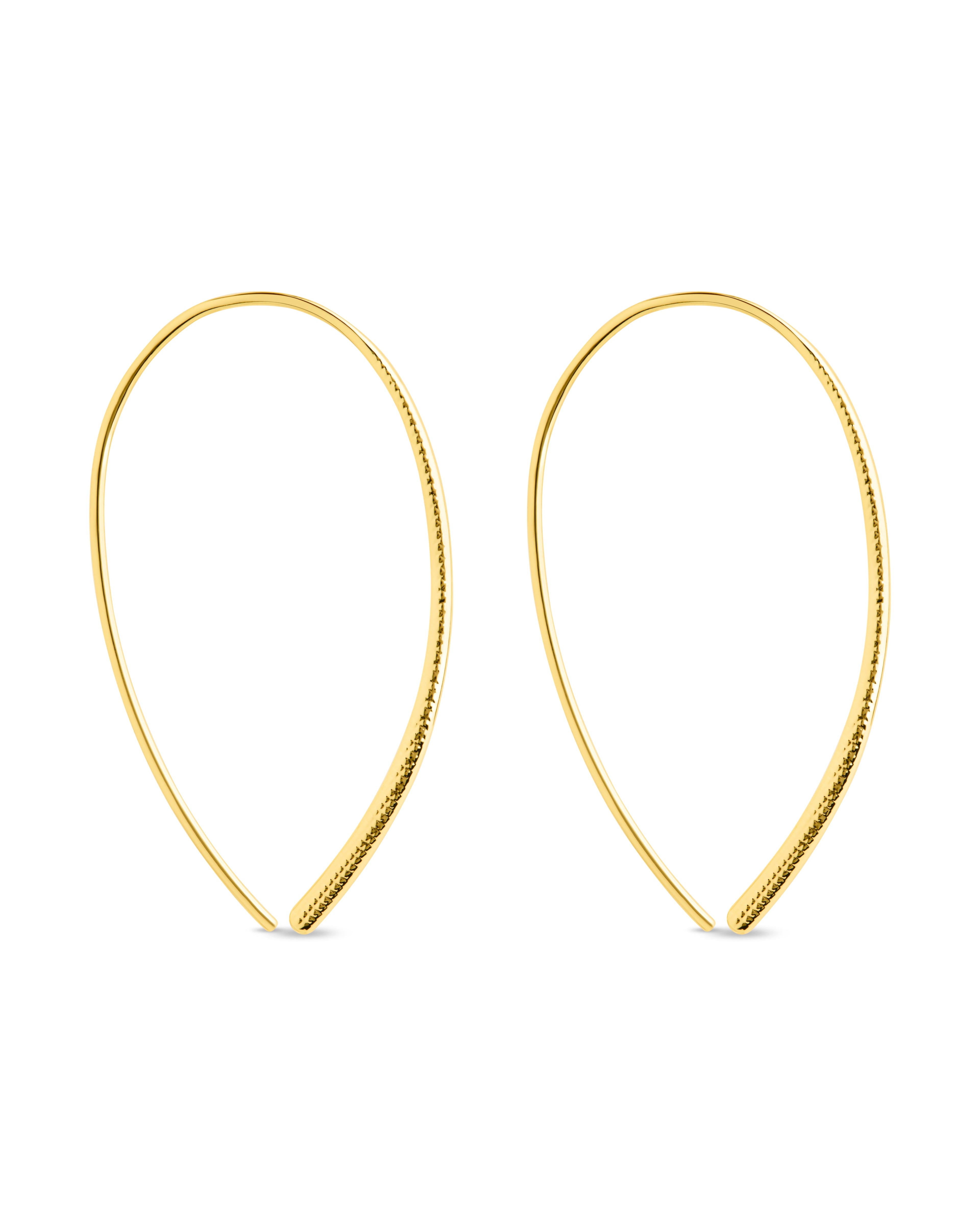 Delicate Threader Hoop Earrings