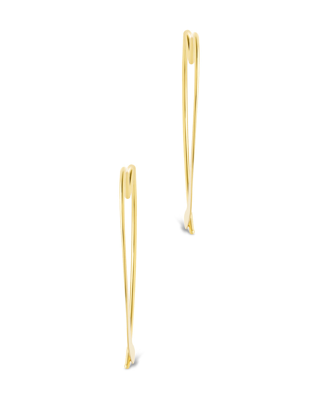 Rorie Heart Threader Hoops