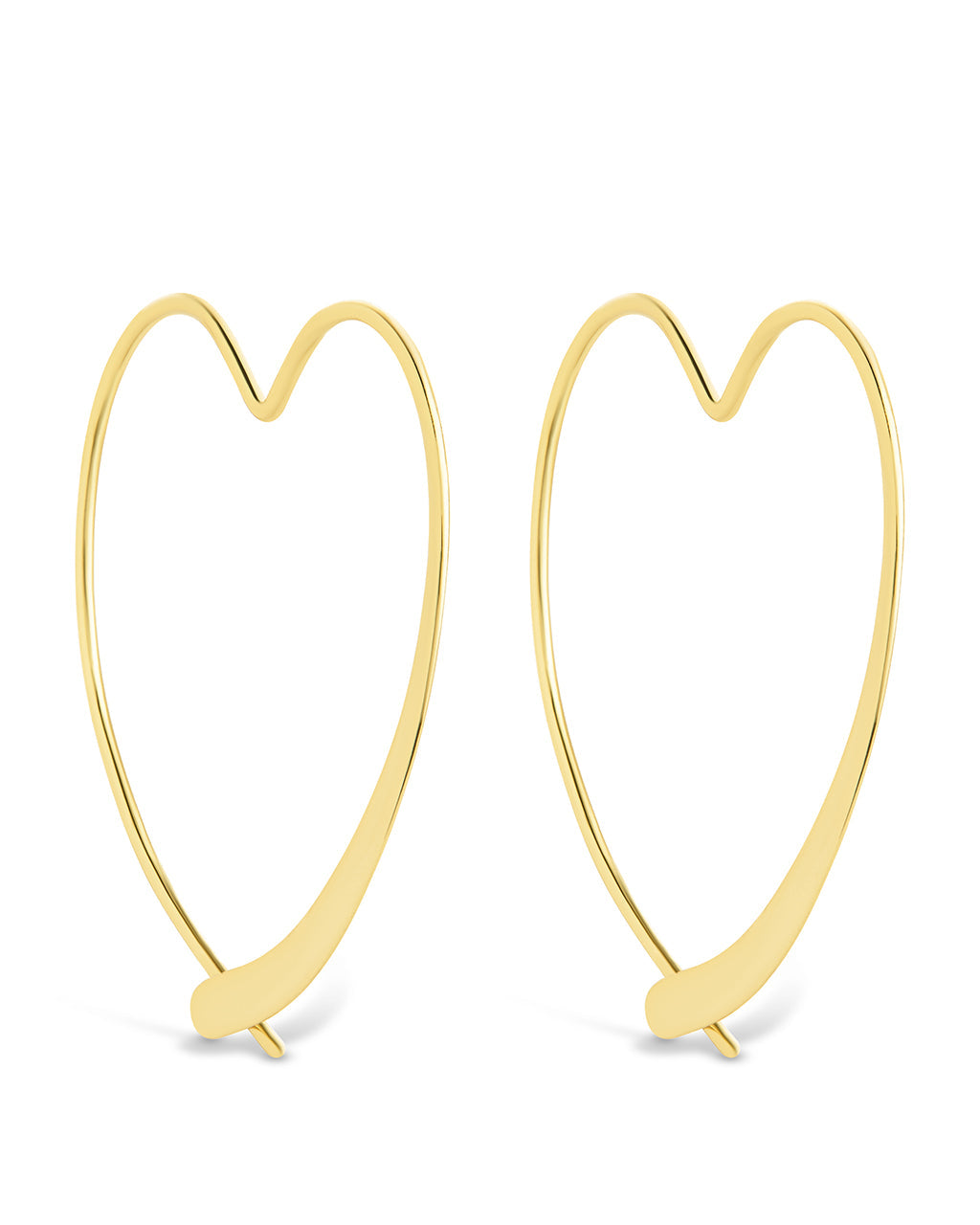 Rorie Heart Threader Hoops