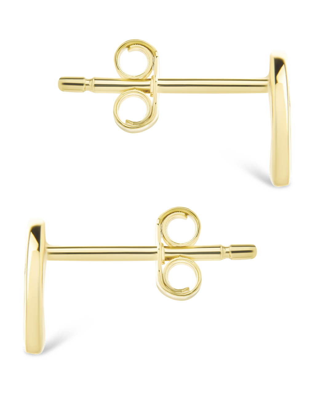 Sterling Silver Peace Sign Studs