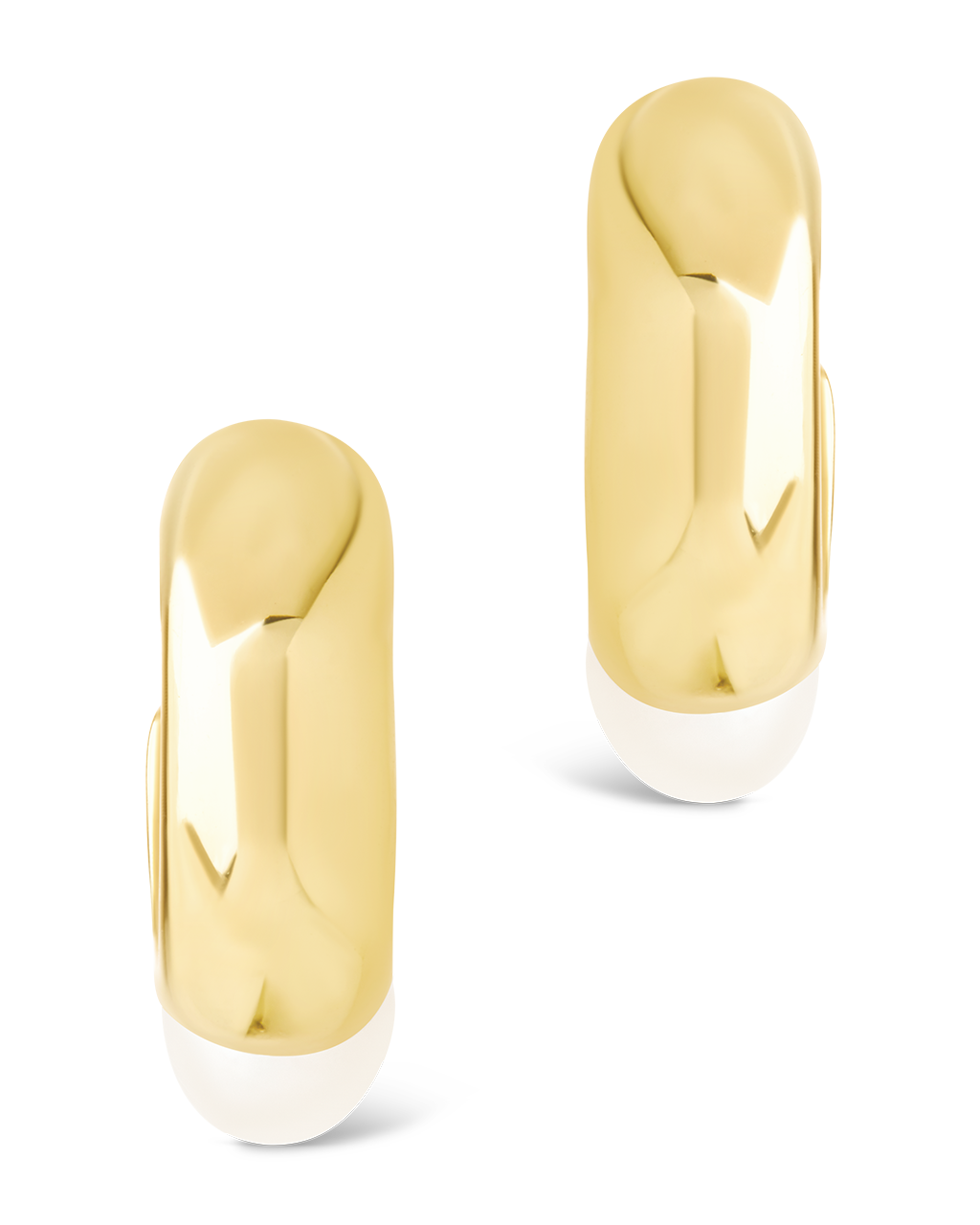 Sterling Silver Micki Pearl Drop Stud Earrings