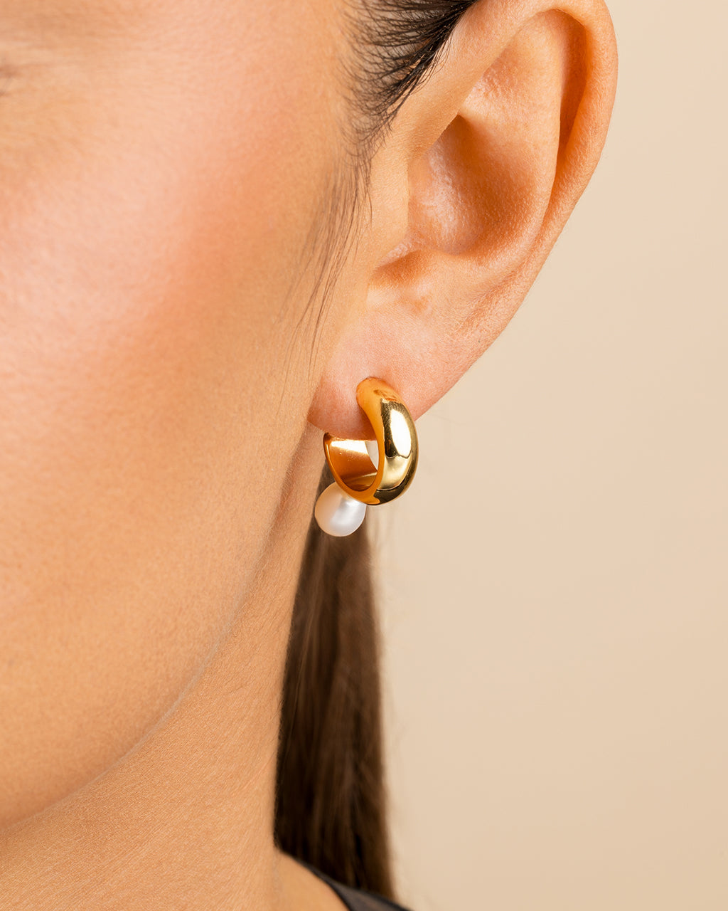 Sterling Silver Micki Pearl Drop Stud Earrings