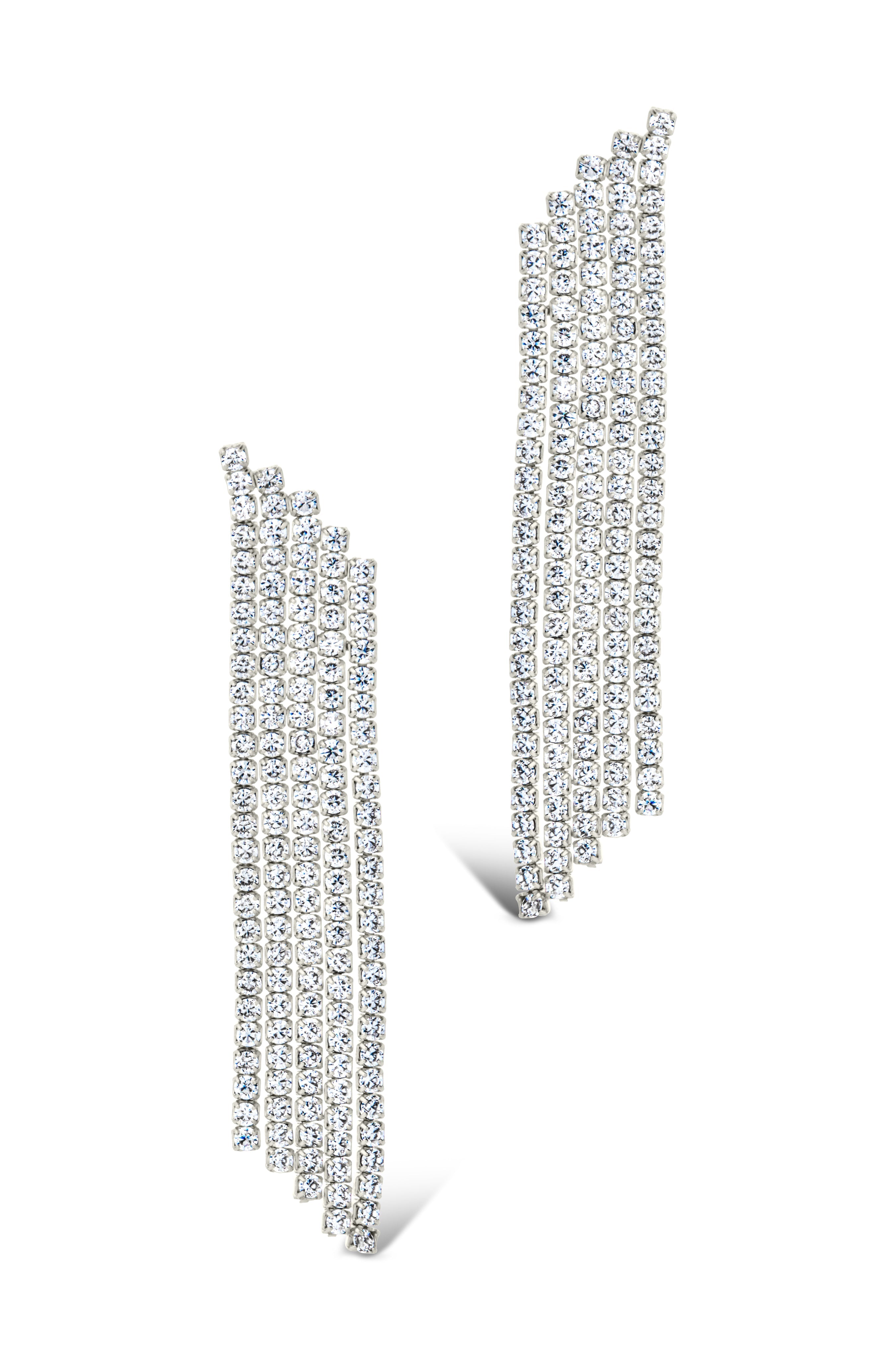 Clara CZ Dangle Stud Earrings