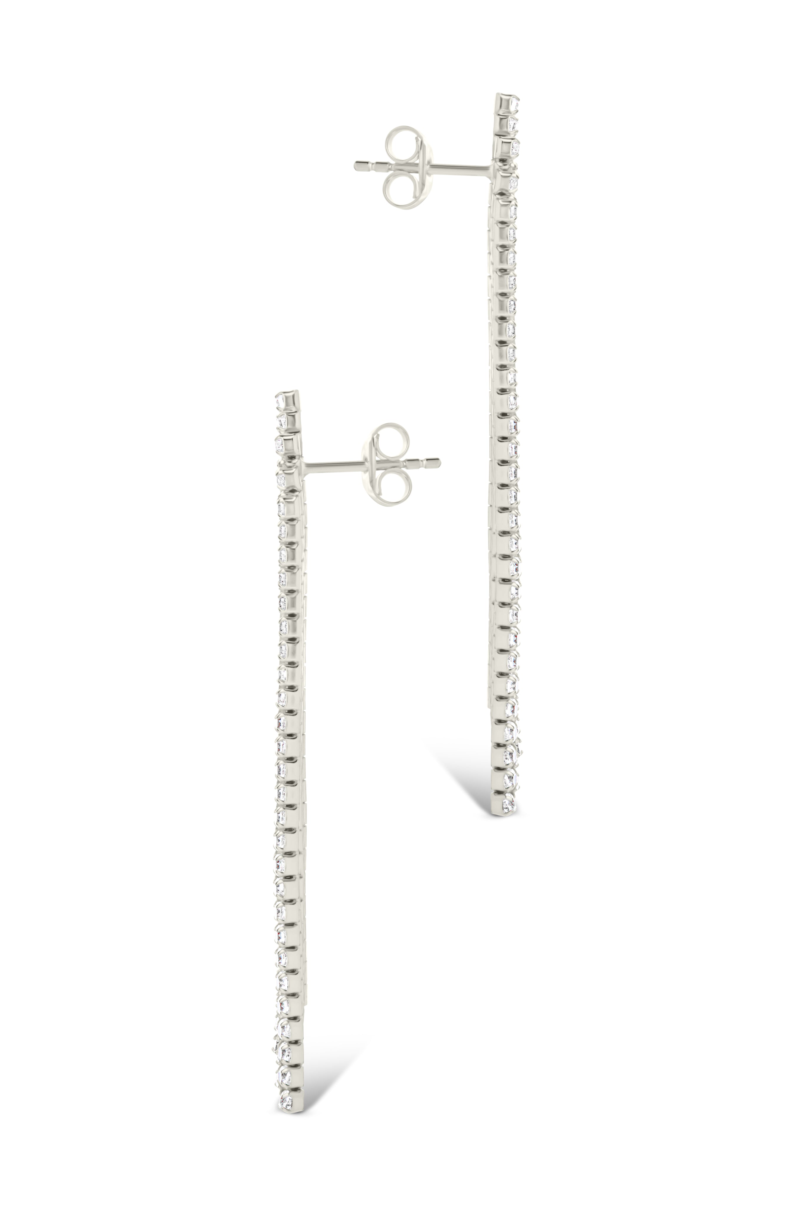 Clara CZ Dangle Stud Earrings