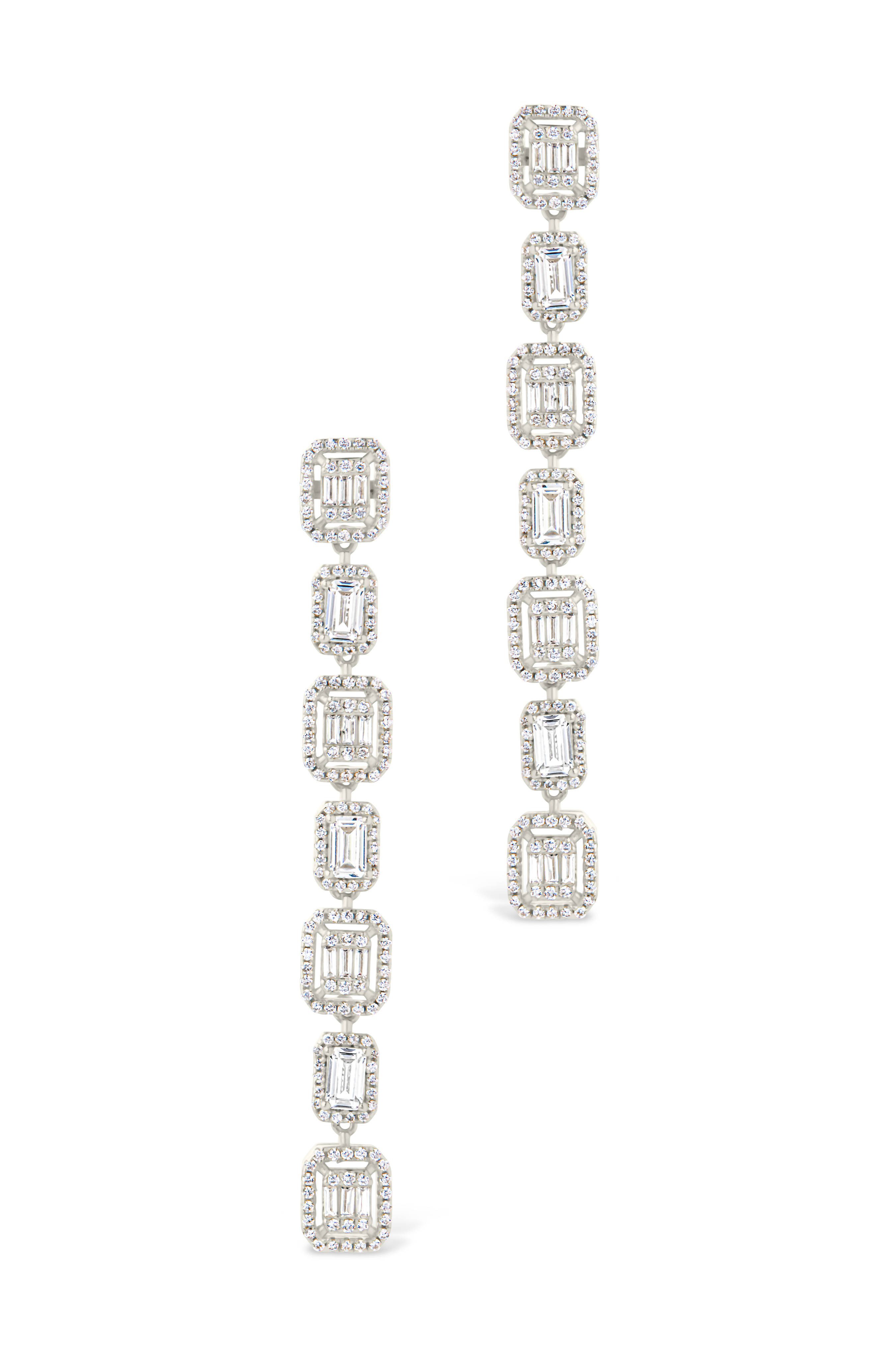 Nancy CZ Drop Stud Earrings