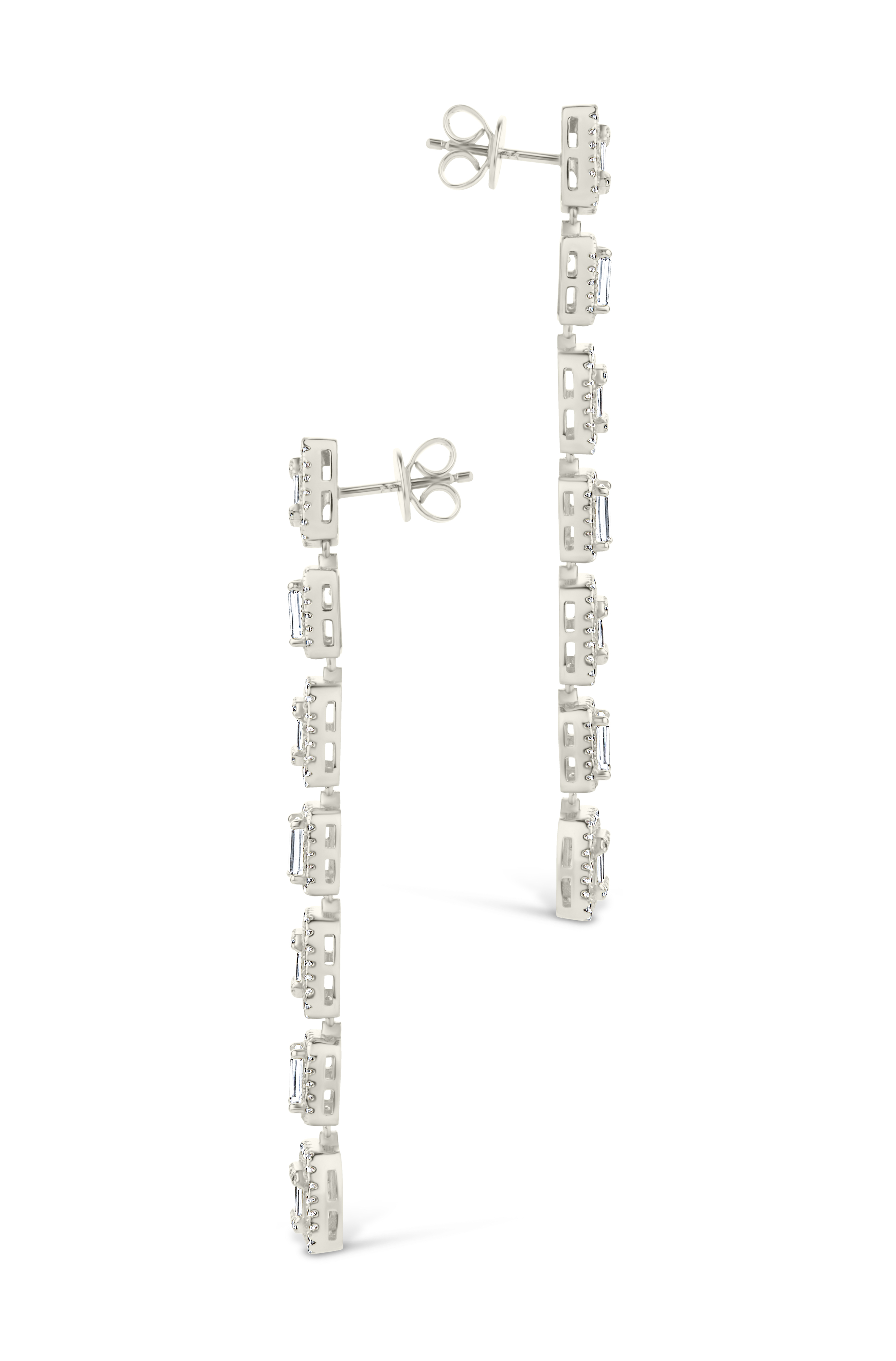 Nancy CZ Drop Stud Earrings