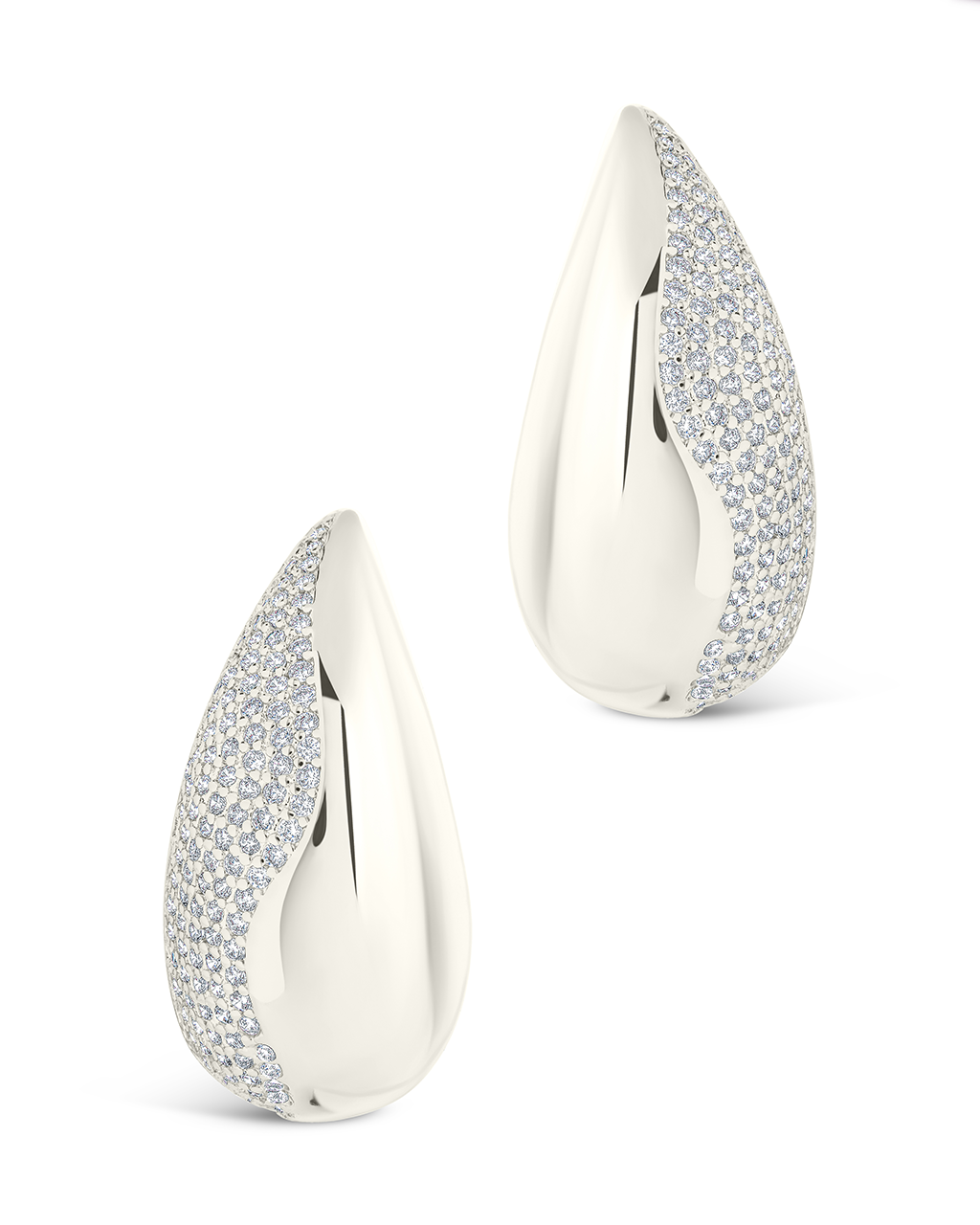 Rhodes CZ Drop Statement Studs