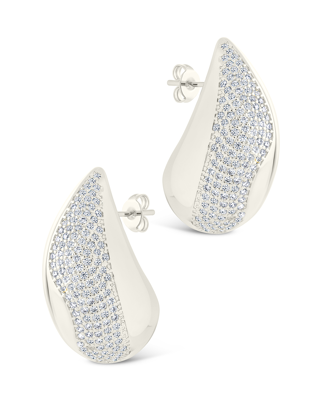 Rhodes CZ Drop Statement Studs