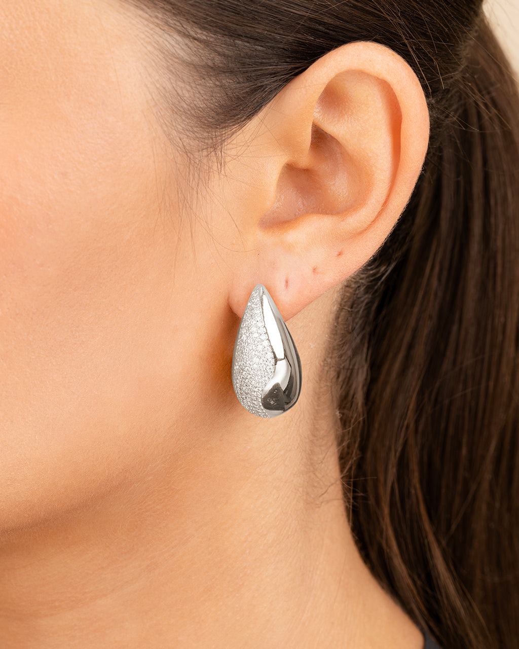 Rhodes CZ Drop Statement Studs