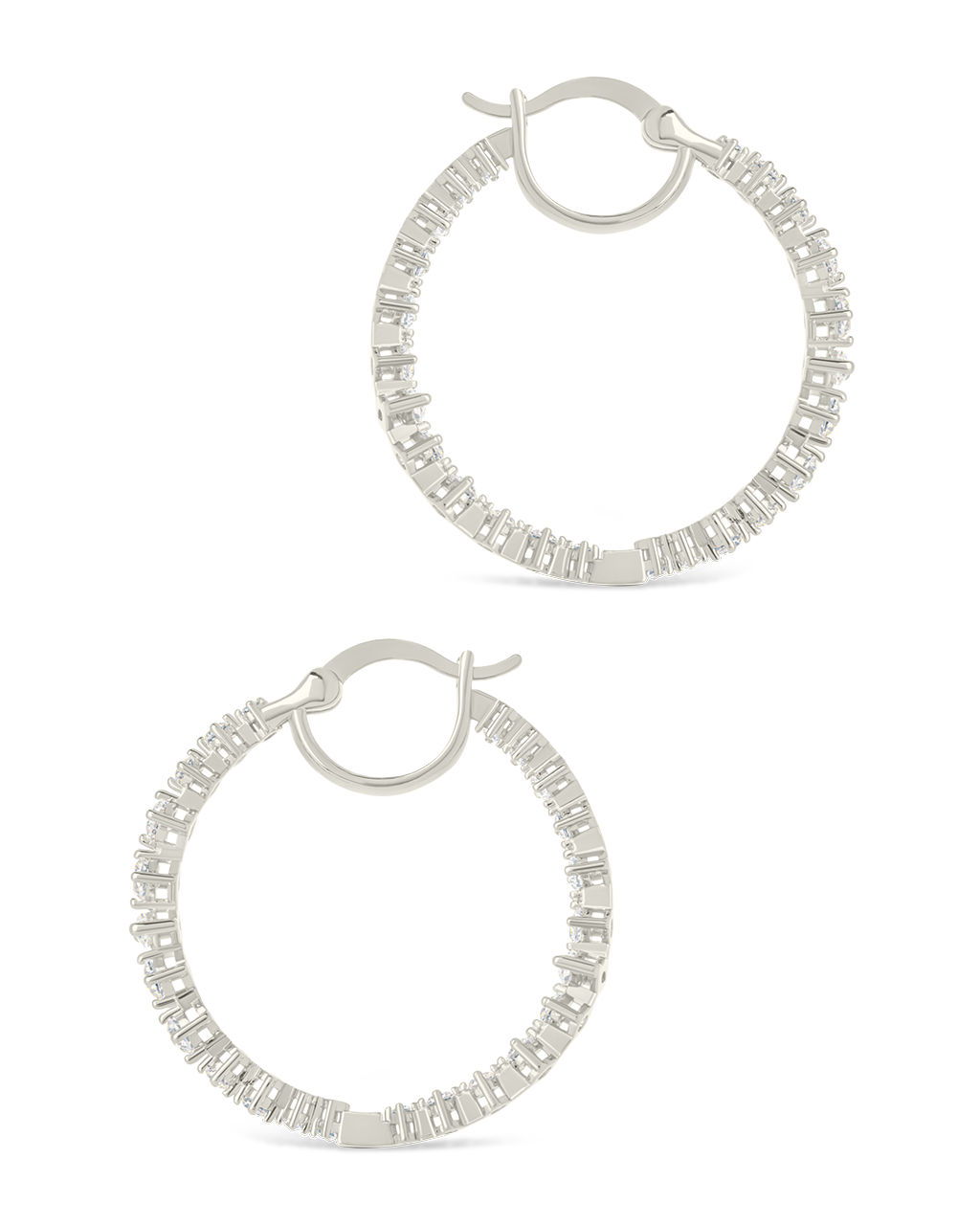 Aaliyah CZ Hoop Earrings