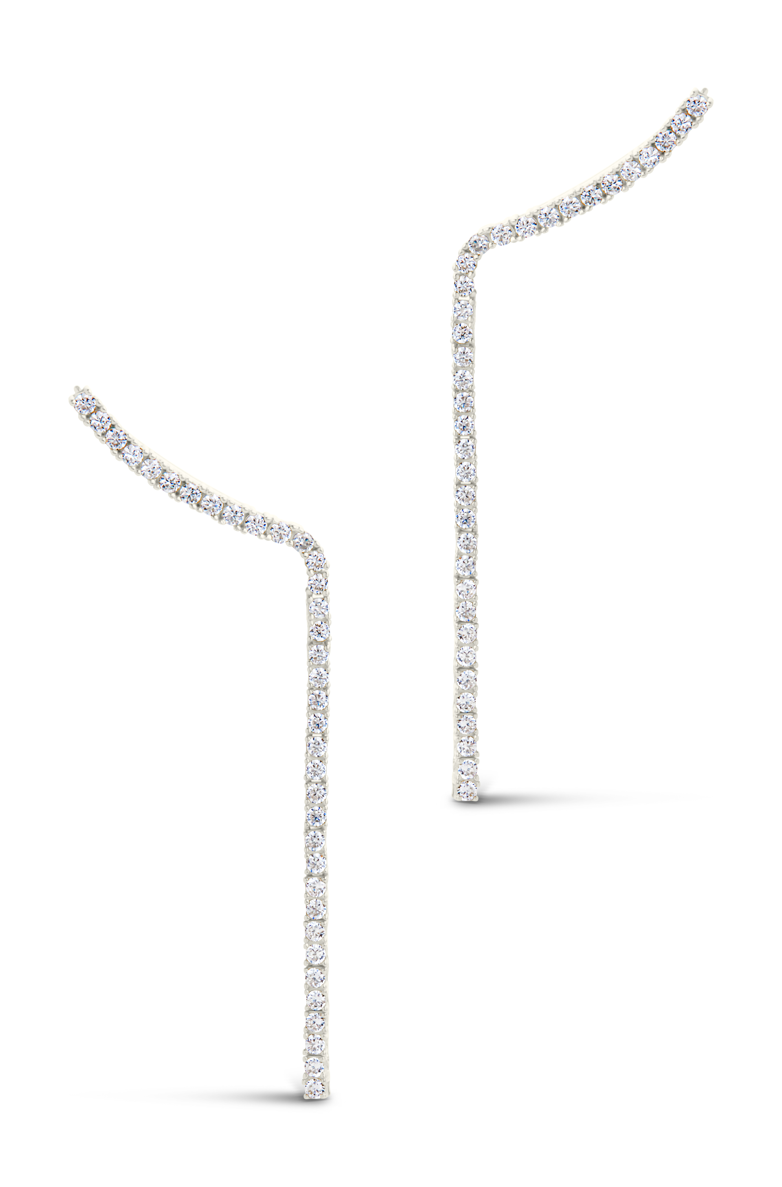 Arwen CZ Crawler Dangle Stud Earrings